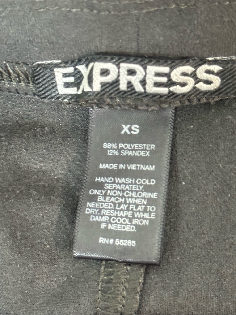 Express Skinny Suede Like Skinny Leggings Pants Zipper Ankle Dark Gray - Picture 2 of 10